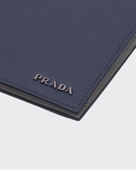 prada wallet baltic blue|Baltic Blue/marble Gray Saffiano Leather Wallet.